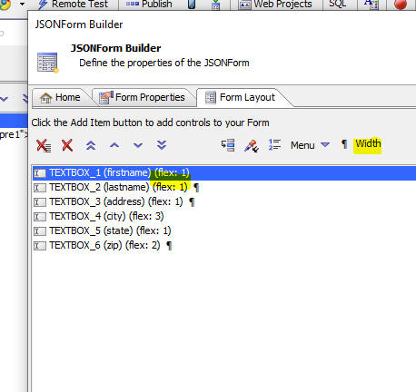 Responsive width using flex values